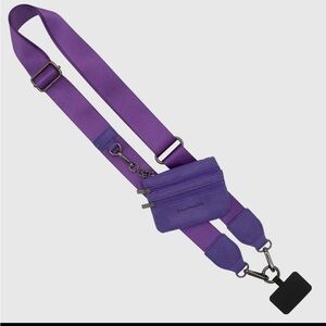 Purple Crossbody Phone Holder & Wallet